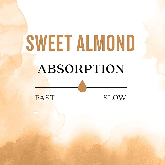 Aura Cacia Natural Skin Care Oil Sweet Almond | 16 Fluid Ounces (Pack of 2)