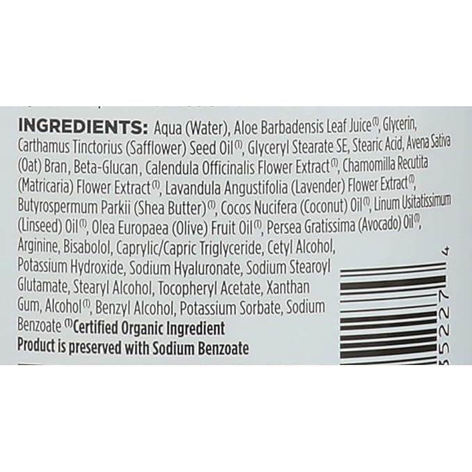 Avalon Organics Hand & Body Lotion, Aloe Unscented, 32 Oz- Pack of 2
