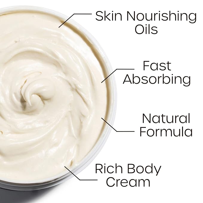 Beurre Shea Butter Body Cream – Whipped Hydrating Body Butter for Smooth, Nourished Skin – Rich Moisturizer with Vanilla – Vegan, Plant-Based, Cruelty Free Skincare