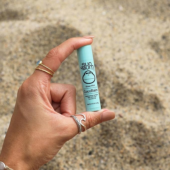 Sun Bum Cocobalm Ocean Mint - Hydrating Lip Balm With Coconut Oil and Aloe Vera - 0.15 oz Stick