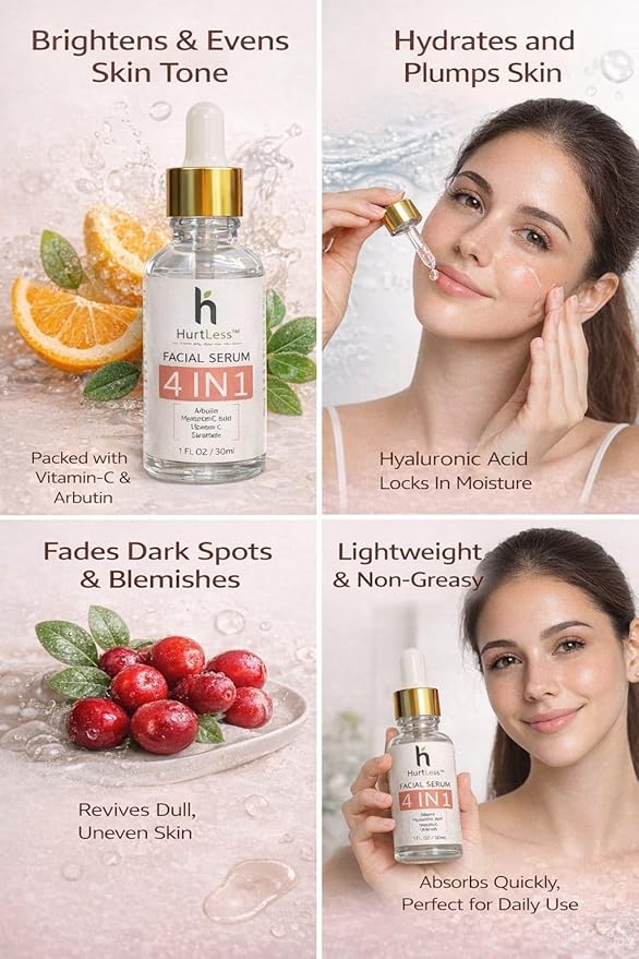 Hyaluronic Acid Face Serum with Niacinamide – Deep Hydration Serum for Dry & Sensitive Skin – Reduce Fine Lines – Fragrance Free, Paraben Free, Daily Use Skin Care