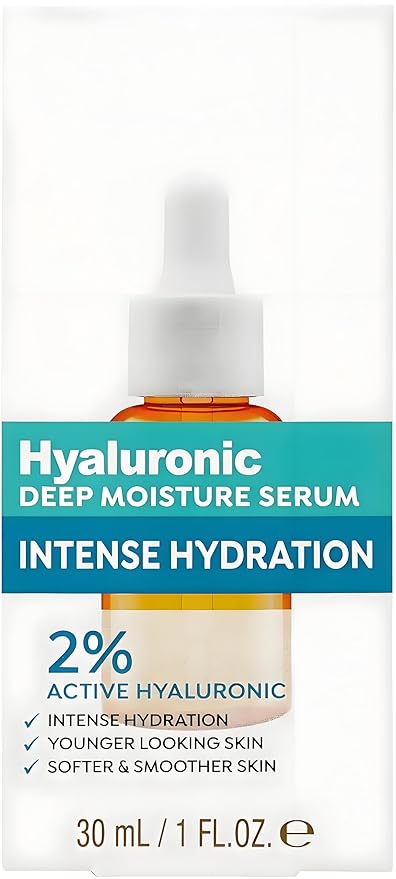Hyaluronic Deep Moisture Serum - 2% Hyaluronic Acid for Deep Hydration, Smooths Fine Lines, Lightweight & Non-Sticky, Radiant Skin - 30ml