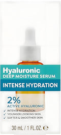 Hyaluronic Deep Moisture Serum - 2% Hyaluronic Acid for Deep Hydration, Smooths Fine Lines, Lightweight & Non-Sticky, Radiant Skin - 30ml