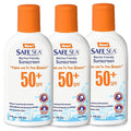 Safe Sea Jellyfish Sting-Blocking Sunscreen, SPF 50+ Lotion 4oz, Waterproof, Biodegradable, Coral Reef-Safe – Body and Face Sunscreen, Anti-Jellyfish and Sea-Lice sting protection. 4 FL Oz (Pack of 3)