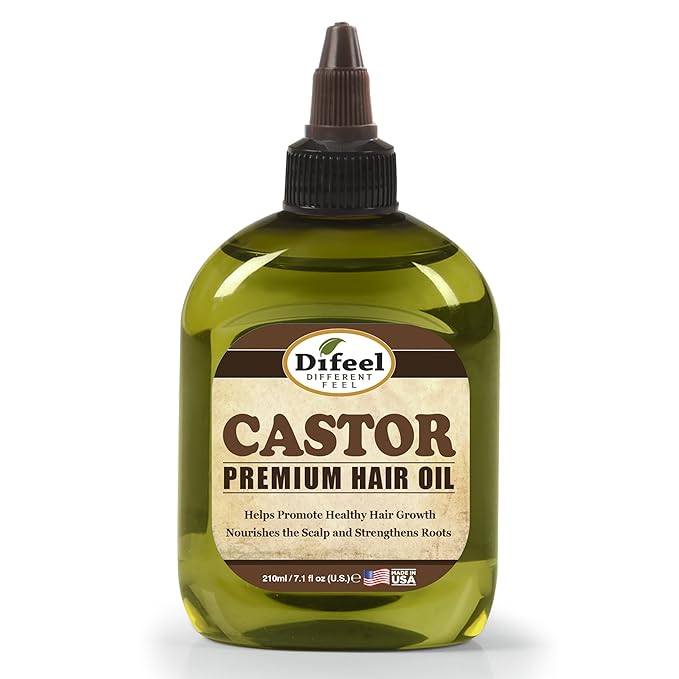 Difeel Premium Natural Castor Hair Oil 7.1 Ounce - Castor Oil for Hair Growth