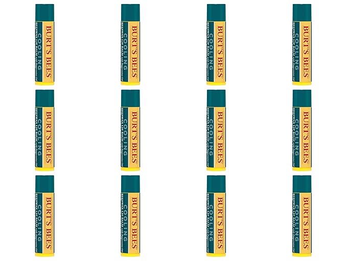 Burt's Bees Cooling Lip Balm w/Peppermint Oil 12 Count Value Pack