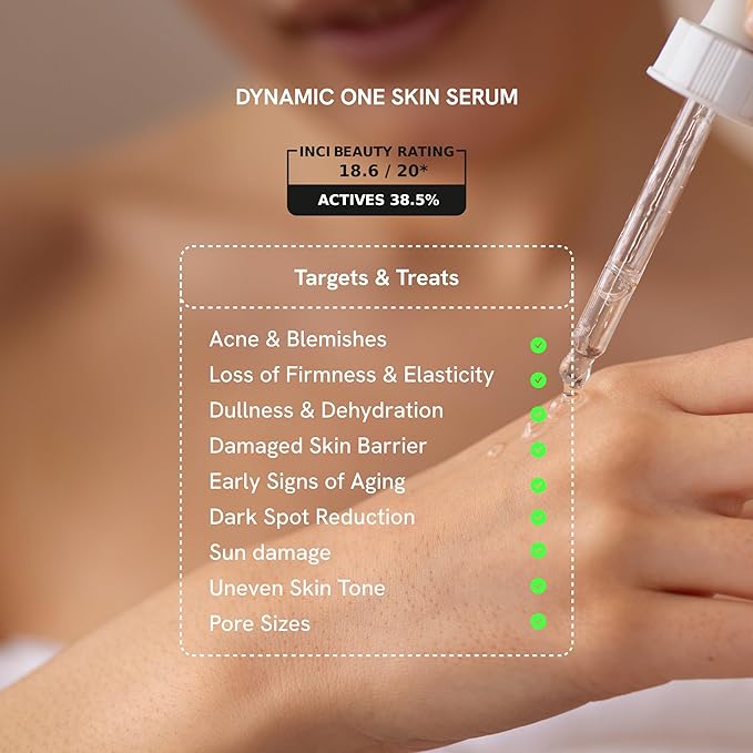 Biomlogy All-in-One Skin Serum with 38.5% Actives | 20% Niacinamide, 2% Vitamin C & 2% Alpha Arbutin | Multi-Benefit Formula for Smoother, Clearer & Even-Looking Skin | 1.01 Fl Oz (30 ml)