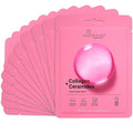 VIABEAUTY 12 Pack of Collagen Face Mask with Ceramides - Rejuvenating Facial Sheet Mask, Reduce Wrinkles & Fine Lines - Face Masks Skincare Moisturizing Collagen Mask for All Skin Types