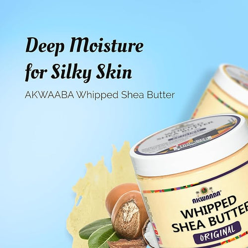 AKWAABA Whipped Shea Butter (Creamy Coconut) – Nourishes & Moisturizes | Made with Shea Butter | No Dyes & Parabens | 12 oz / 340 g