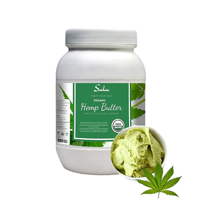 3 lbs Pure USDA Organic Unrefined Cold Pressed Hemp Seed Butter