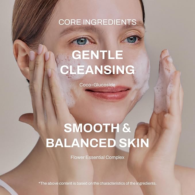 Whamisa Organic Flowers Foaming Cleansing Gel, Foaming Face Wash, Fermented Ingredient Formula for Gentle Wash, Pore Care, Hydrating, Korean Skin Care (150ml)