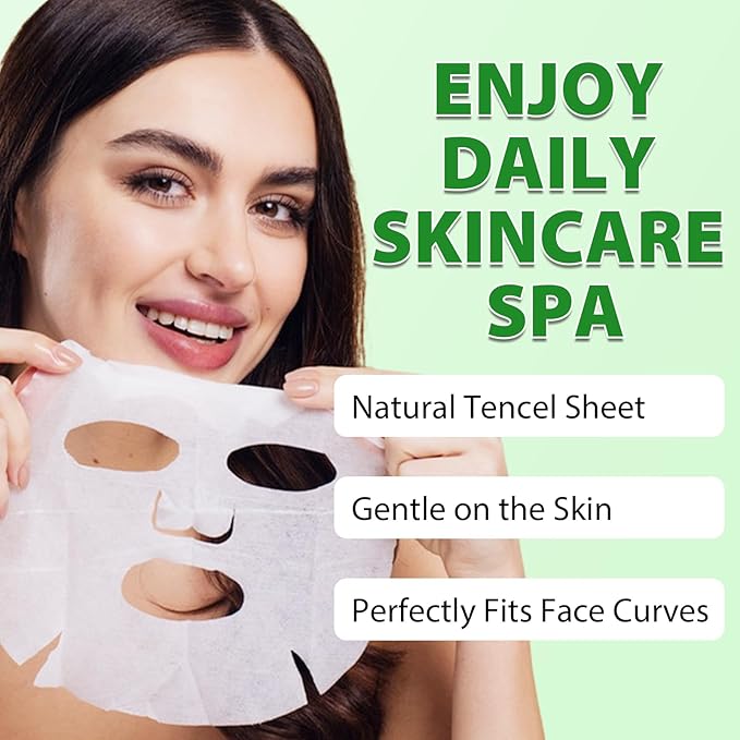 Plants Fruits Face Masks for Women,Aloe Vera Face Mask Hydrating,Moisturizing Rose Facial Masks for Women,Pomegranate Mask Sheet Skincare for All Skin Types(12Pack)