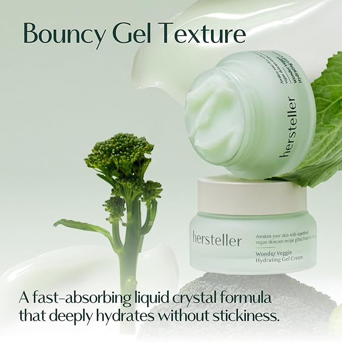 Hersteller Wonder Veggie Hydrating Gel Cream 50ml, 1.7 Fl Oz Superfood Kale Leaf Extract Deep Hydrating Moisturizing Vegan Facial Skin Korean Skincare