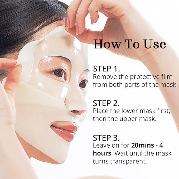 Re.SPN Vegan Cica PDRN Glass Glow Hydrogel Mask - [205% Glow Boost] 1EA, Glutathione & Sodium DNA for Repair, Hydrating & Plumping Korean Face Mask, Firming
