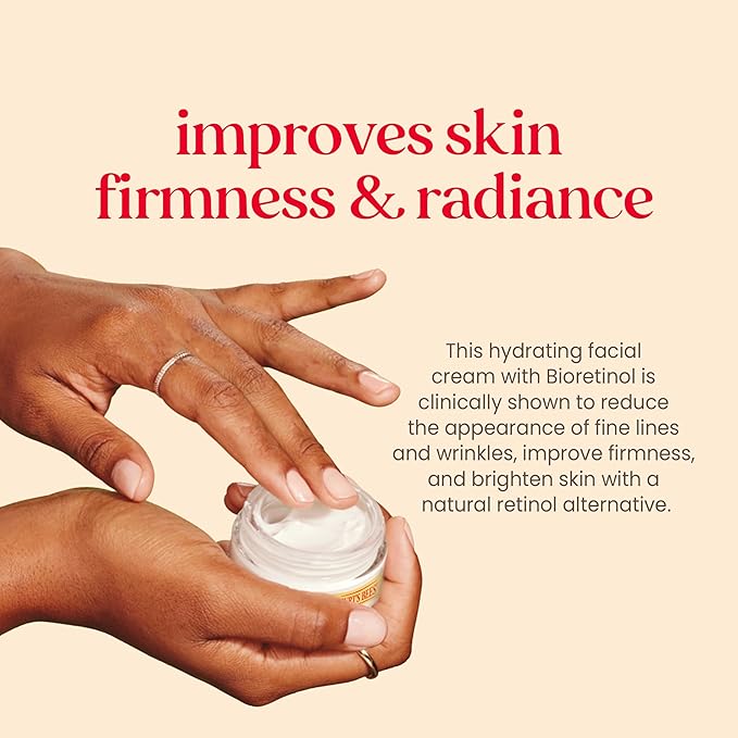 Burt's Bees Renewal Firming Face Cream, Anti-Aging Retinol Alternative, Moisturizing Natural Origin Skin Care, 1.8 Ounce