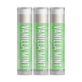 Delight Naturals Vanilla Mint Lip Balm - Set of Three