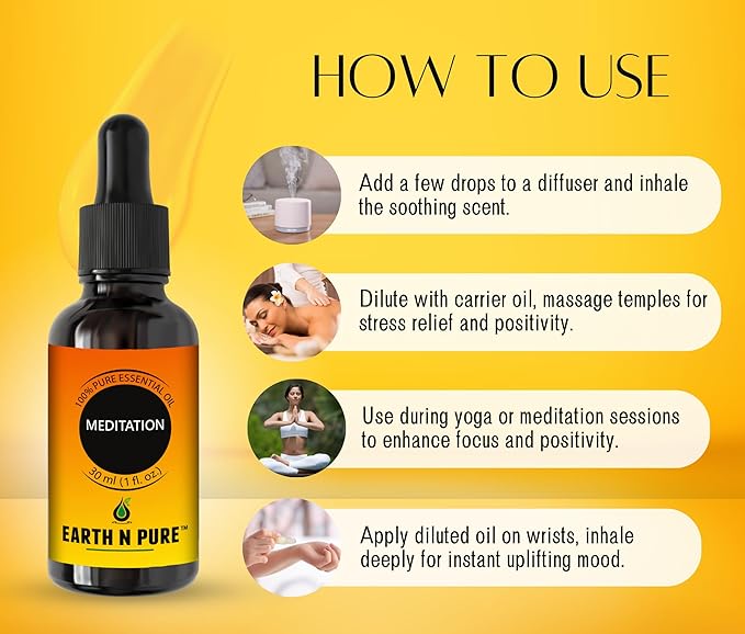 Earth N Pure Essential Oil Blend for Meditation 15 ml