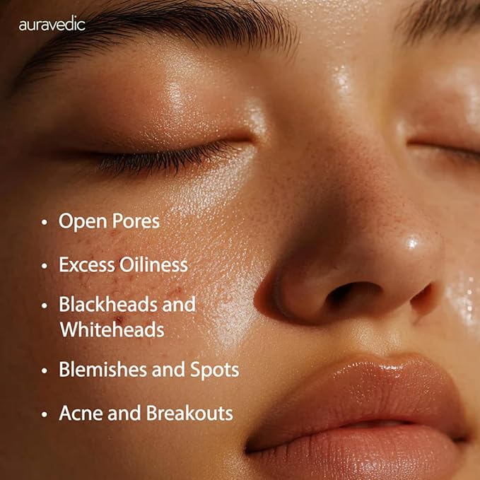 Auravedic Acne Face Wash with 2% Salicylic Acid, Neem & Tea Tree | Foaming Cleanser for Oily & Acne Prone Skin | Oil Control, Gentle Daily Cleanser for Men & Women | 4.06 Fl Oz (120ml)