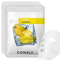 CONSLY_Carambola Detox Mask 10 Pack | Hydrating Korean Sheet Masks with Star Fruit Extract | Refreshing Self-Care for Healthy-Looking Skin | All Skin Types | 20ml Each