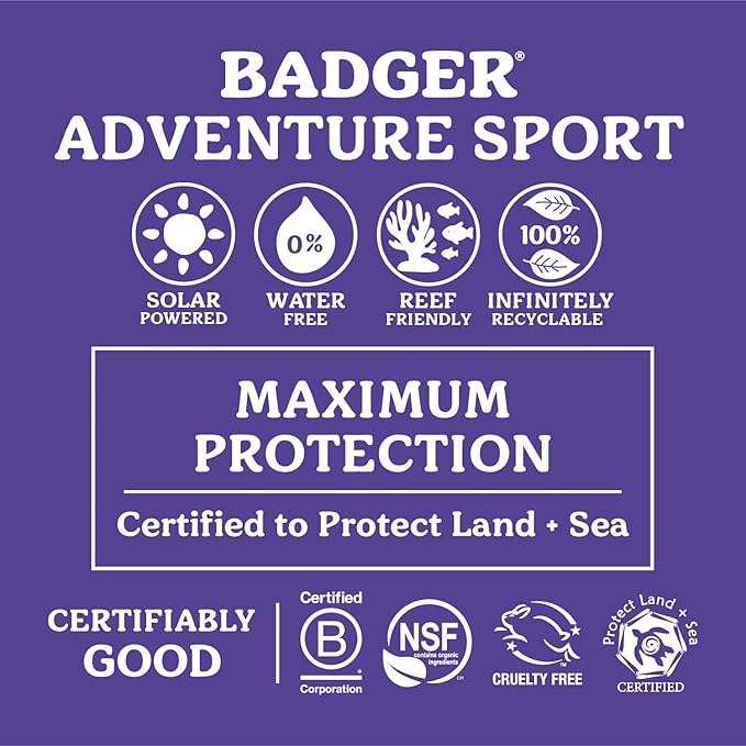 Badger SPF 40 Reef Safe Sport Sunscreen and SPF 50 Reef Safe Sunscreen