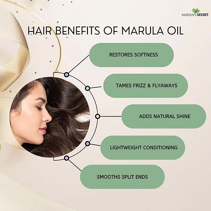 Marula Oil USDA Certified Organic, Virgin, Cold Pressing, Unrefined Luxury Oil for Face, Body, Lips, Hair, Nails, Shampoo, Conditioner, Lotion, Face Serum