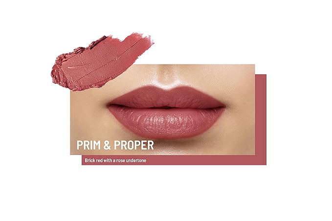 Mom's Secret Natural Lipstick, Made with Organic Ingredients, Rich in Vitamin E, Vegan, Paraben Free, Gluten Free, Cruelty Free, Made in the USA. 0.16 oz. (Prim & Proper)