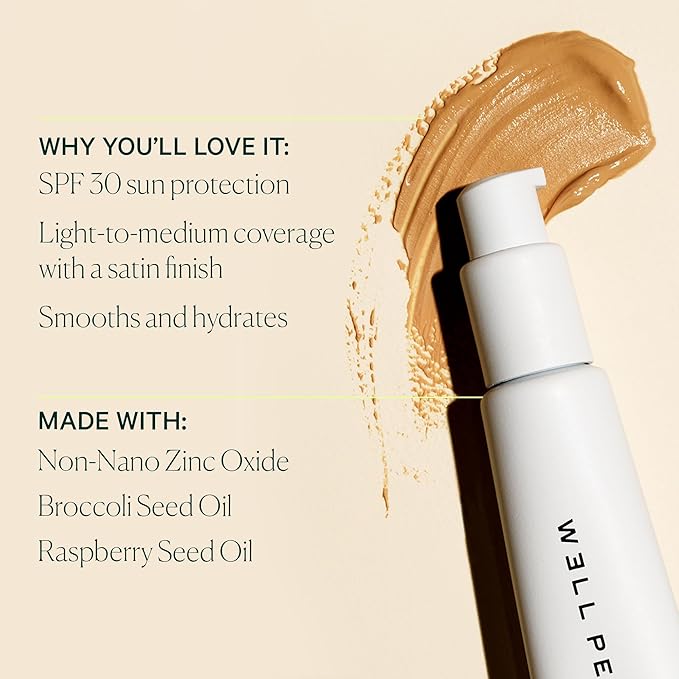 Well People Bio Tint SPF 30 Tinted Moisturizer, Skin-perfecting Moisturizer, Smoothes Imperfections & Moisturizes Skin, Vegan & Cruelty-free, 11W
