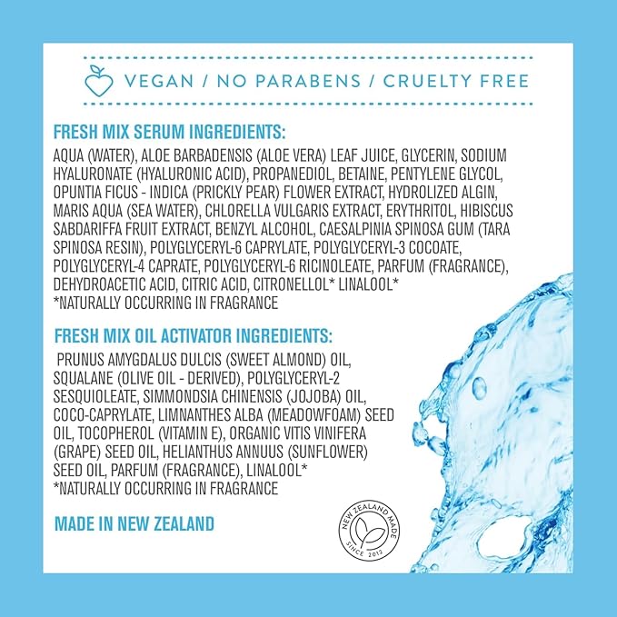 By Nature POP + BLEND Fresh Mix DIY 2% Hyaluronic Acid Sheet Mask – Hydrating Facial Treatment for Plumping & Revitalizing Skin with Aloe Vera, Prickly Pear & Marine Algae – Pack of 12