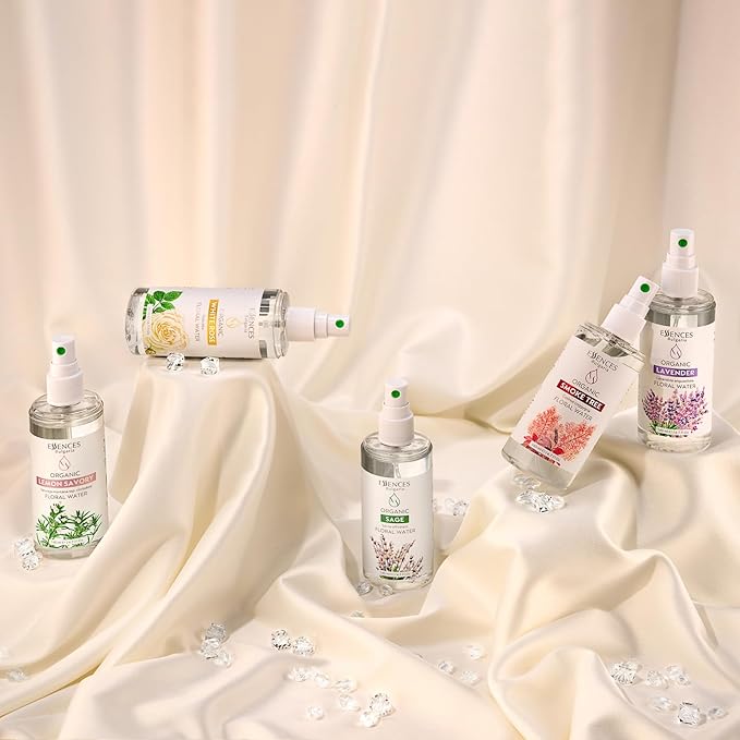 Essences Bulgaria | Organic White Rose Floral Water 8.5 Fl Oz | 250ml | Rosa alba | 100% Pure and Natural | Anti-Age Refreshing Beauty Mist | Alcohol-Free | Makeup Remover | Hydrating | Vegan