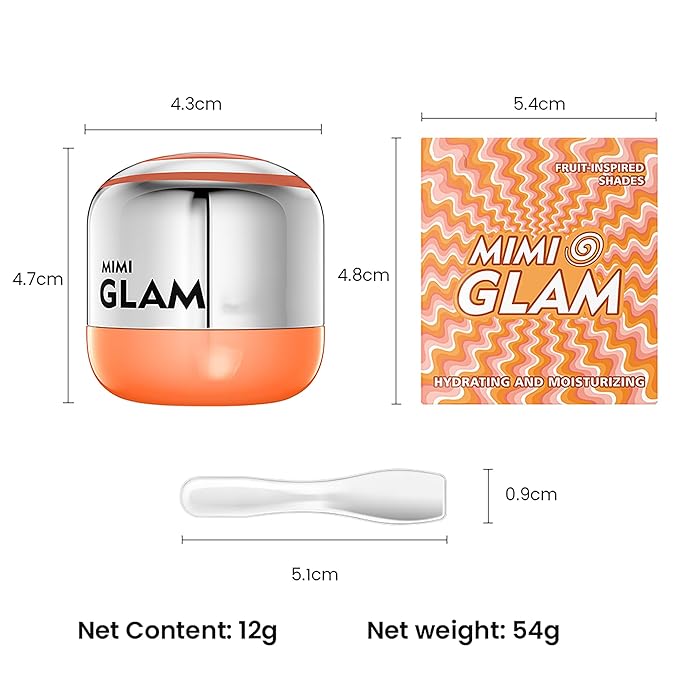 Vegan Peach Lip Mask Moisturizer, Hydrating Lip Balm & Butter with Jojoba Seed Oil & Vitamins, Full Looking, Soothing, Nourishing, Softening Treatment for Dry Lips, Non-Sticky, 06 Peach