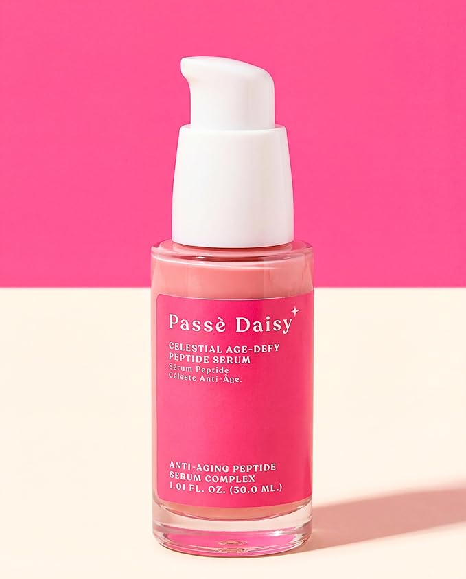 Peptide Celestial Age-Defy Peptide Serum, Anti-Aging Peptide Serum Complex, Reduction in Appearance of Fine Lines, Pink Smoothie Serum, Vegan & Plant Based