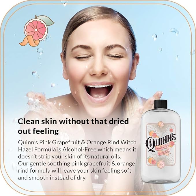 Quinn’s Alcohol Free Witch Hazel Pink Grapefruit & Orange Rind 16 oz. & Quinn’s Alcohol Free Witch Hazel Lavender16 oz.