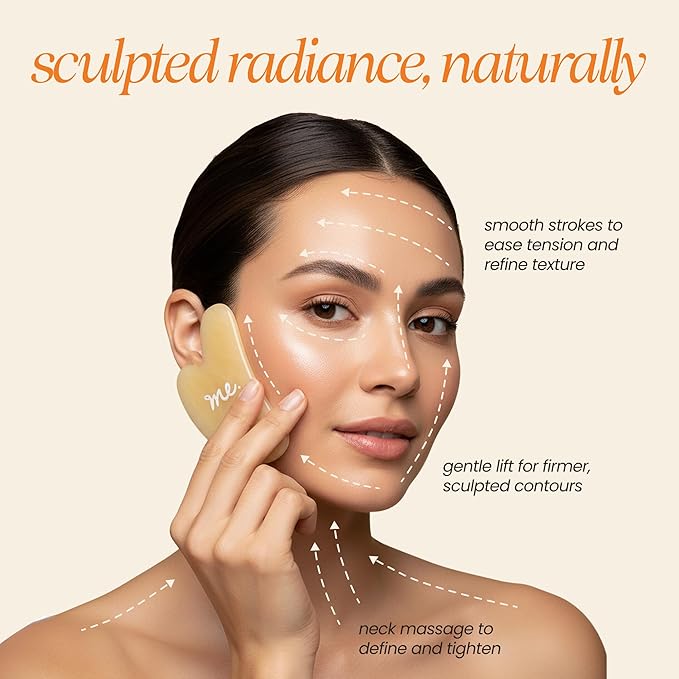 Mudita Earth Face Sculpt Set with Bakuchiol Facial Oil & Gua Sha Tool | Retinol Alternative for Firming, Lymphatic Drainage & Glow | Chia Seed & Prickly Pear | (Bakuchiol Kit)