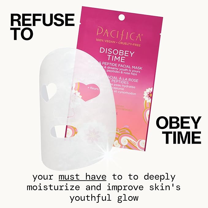 Pacifica, Facial Mask Disobey Time Rose Peptide, 0.67 Fl Oz