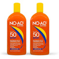 NO-AD SPF 50 SPORT Sunscreen Lotion | Hypoallergenic | Broad Spectrum UVA/UVB Protection | Water Resistant | Octinoxate & Oxybenzone Free with moisturizing Vitamin E and Aloe 16oz | Pack of 2