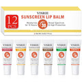 VISRIE SPF 30 Sunscreen Lip Balm 12 Pack,Clear SPF Lip Gloss UVA/UVB Sun Protection, Moisturizing Lip Sunscreen with Vitamin E and Shea Butter, Travel Sunscreen for Lips
