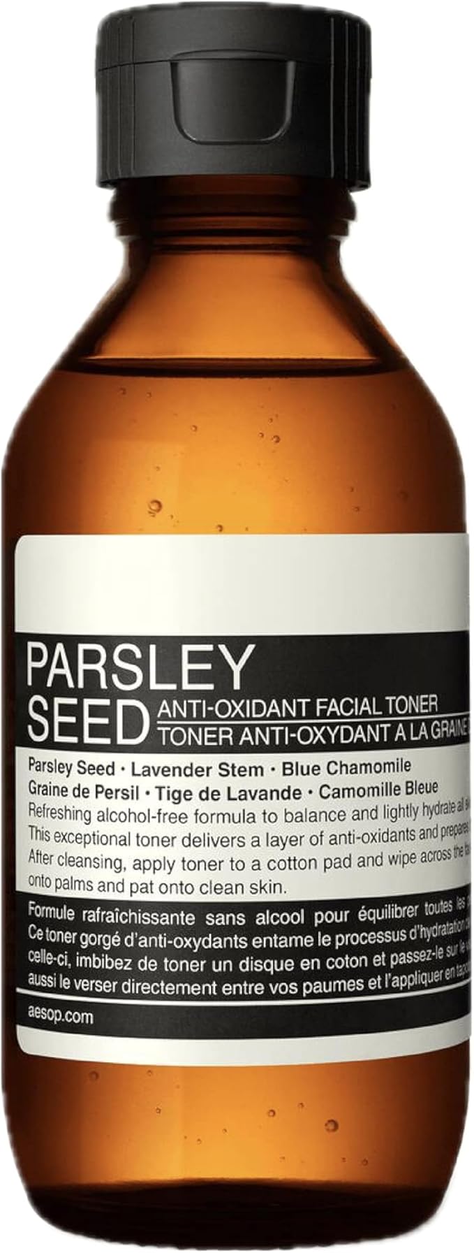 Aesop Parsley Seed Anti-Oxidant Facial Toner | Alcohol-Free Formula with Parsley Seed, Lavender Stem & Blue Chamomile to Soothe & Balance Skin | 100 mL / 3.4 oz