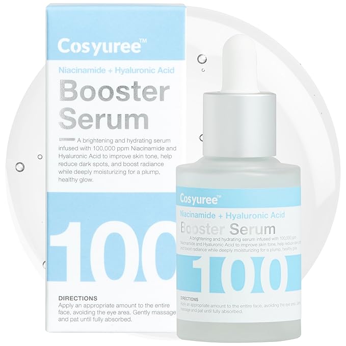 Niacinamide + Hyaluronic Brightening Deep Dive Serum,10% Brightening Complex, Deep Hydration Glow & Smooth Texture, Fragrance-Free, 30ml(1.01 fl oz)