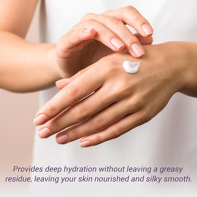 Rose Moisture Cream, Daily Care Non-Greasy Cream, Helps Soothe and Calm your Skin, 1.52 OZ, Made in UK