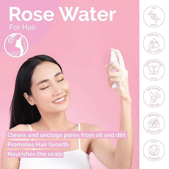 Fatima's Garden Rose Water Toner - Organic Hydrating Toner, 100ml
