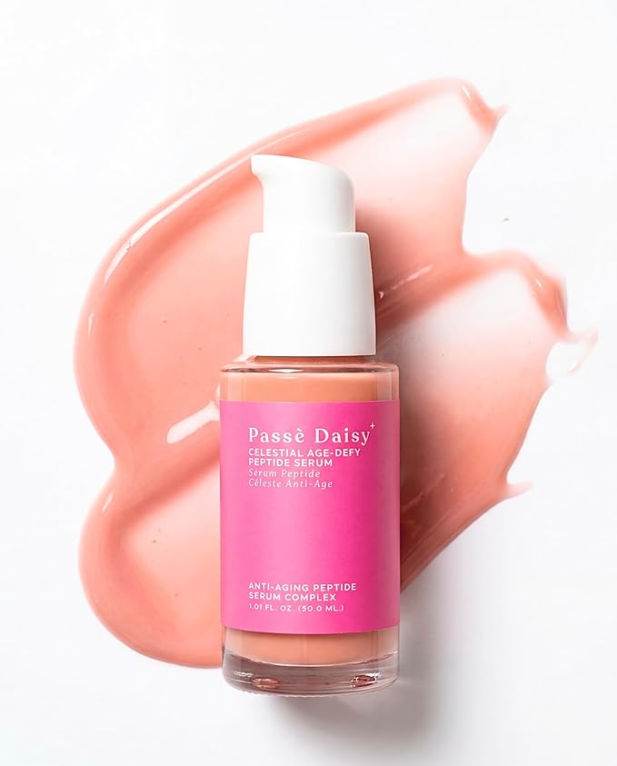 Peptide Celestial Age-Defy Peptide Serum, Anti-Aging Peptide Serum Complex, Reduction in Appearance of Fine Lines, Pink Smoothie Serum, Vegan & Plant Based