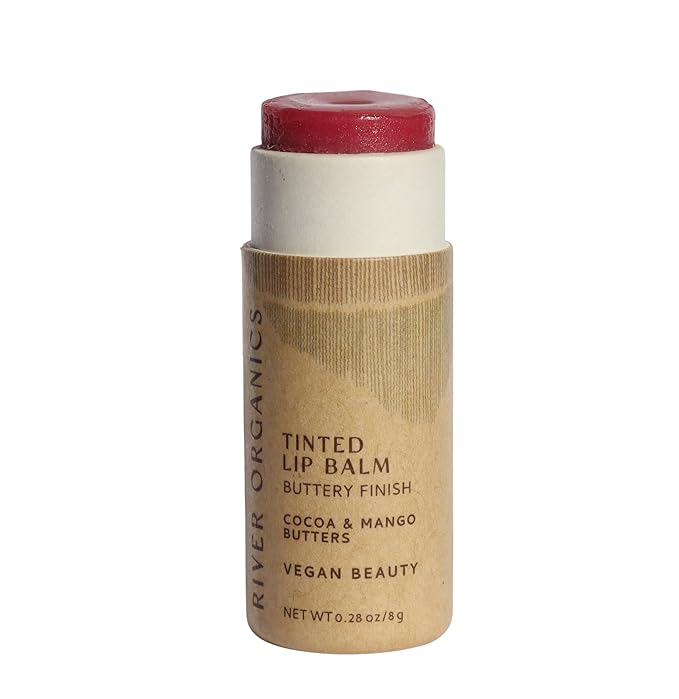 Tinted Lip Balm – Rose Gold | Vegan, Plastic-Free, Long-Lasting, Organic, Zero-Waste 0.28 OZ