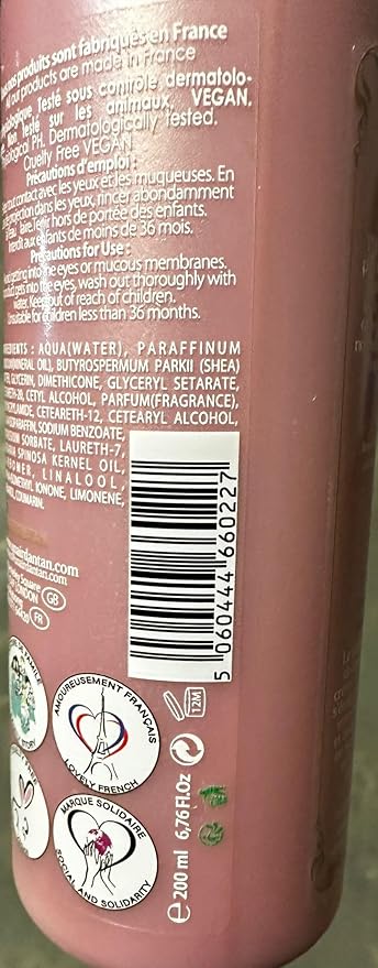 Un Air d'Antan 6.76Oz Body Lotion - Rose Peach Patchouli Premium Body Cream with Organic Shea Butter & Argan Oil -Non-Greasy Moisturizing Body Lotion for Women Dry Skin, Gentle Fragrance, Paraben-Free