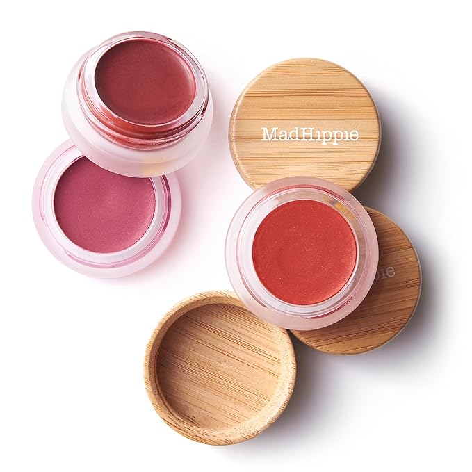 Mad Hippie Cheek & Lip Tint, Plum – Balm & Blush for Cheeks and Lips, Makeup Kit Essentials, Travel-Size, Vegan & Cruelty-Free, 0.24 Oz
