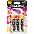 ChapStick Lip Balm Fruit & Cream 3-Pack Collection – Peach, Strawberry & Banana Flavors, 0.15 Oz Ea