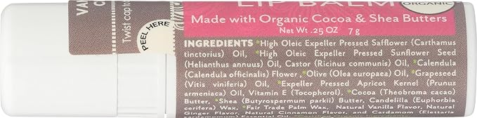 Soothing Touch Lip Balm, Vegan Vanilla Chai, 0.25 Ounce