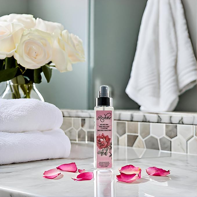 Reshma Beauty Rose Water Toner | Hydrating Mist for All Skin Types and Hair Types| Plant-Based Facial Toner |No Dye and Alcohol Free| for Daily Use and Cruelty Free, 6.76 fl oz (Pack of 1)