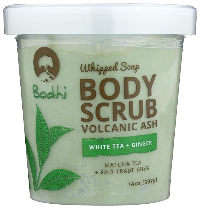 BODHI HANDMADE SOAP White Tea Ginger Whipped Soap, 14 OZ