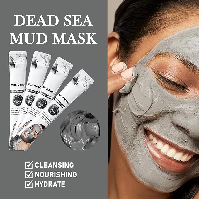 30PCS Clay Mask for Face,Vitamin C,Dead Sea Mud,Cucumber Mud Mask Set,Deep Cleansing Blackhead Remover Facial Skin Care Set,Moisturizing Face Masks for Women,Face Masks Gift Set