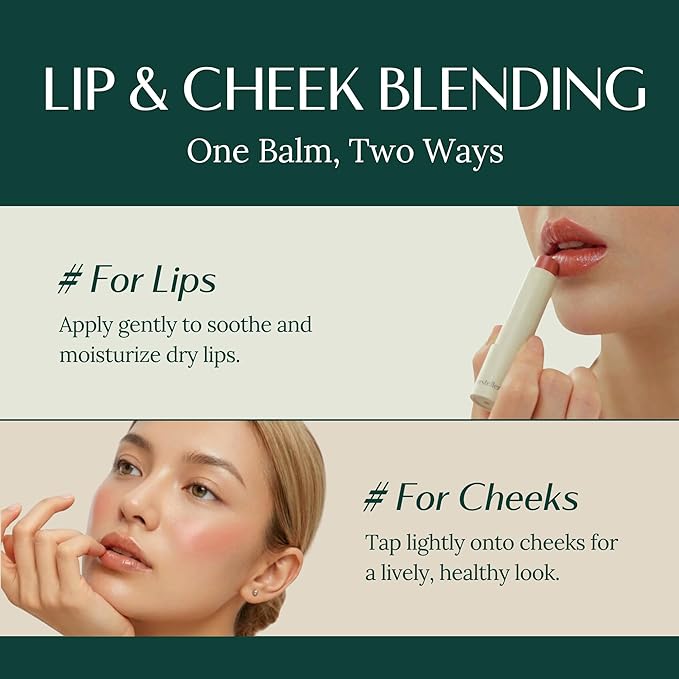 hersteller Nearby Recharging Lip Balm Vegan Butter Complex Intensive Moisturizing Treatment for Dry Lips and Cheek Natural Healthy (Nutty)